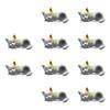 6Pcs Miniature Cats Figurines Resin Animal Ornaments For Desktop Shelf and Computer Monitor Car Dashboard Displays