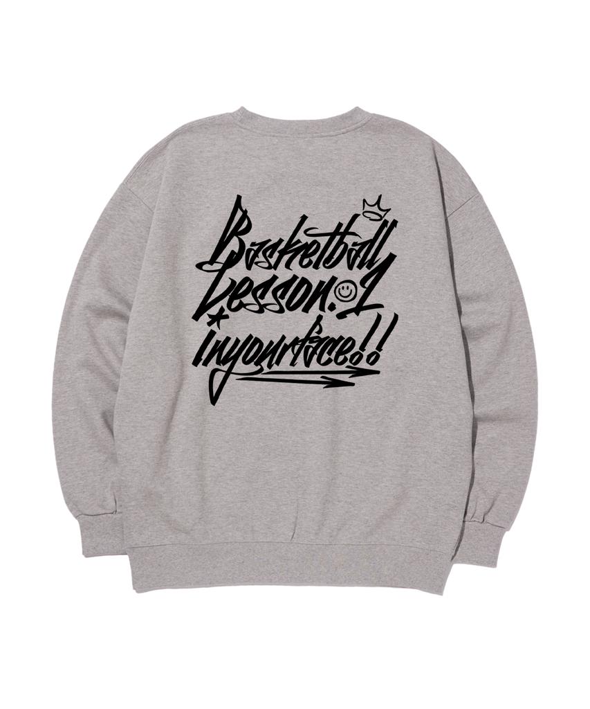 CREAM SODA LAB [Feature] Basketball Lesson.1 Sweatshirt Gray