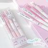 4pcs Soft Bunny Gel Pens Set Cute Cartoon Rabbit Pink Blue 0.5mm Black Color Ink for Writing Office School