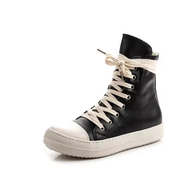 Fashion High-top Shoes, Thick-soled Women's Shoes, Canvas Boots, Lace-up Casual Boots, Women's Sports Shoes, Men's Sports Shoes