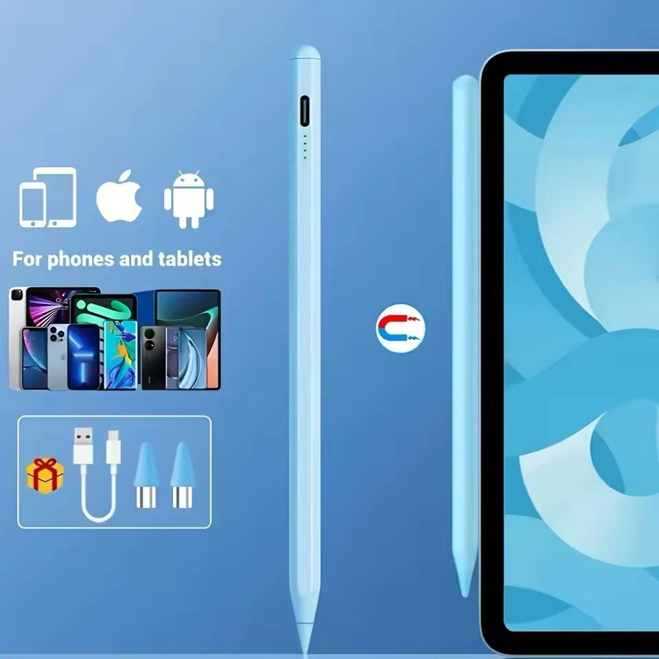 

Universal Stylus Ipadpencil Stylus Pen Suitable for Apple Huawei Tablet Capacitive Pen Magnetic Suction 1Pcs синій
