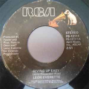 

7inch Record LEON EVERETTE - Giving Up Easy PB12111 RCA 1980 US Folk Used