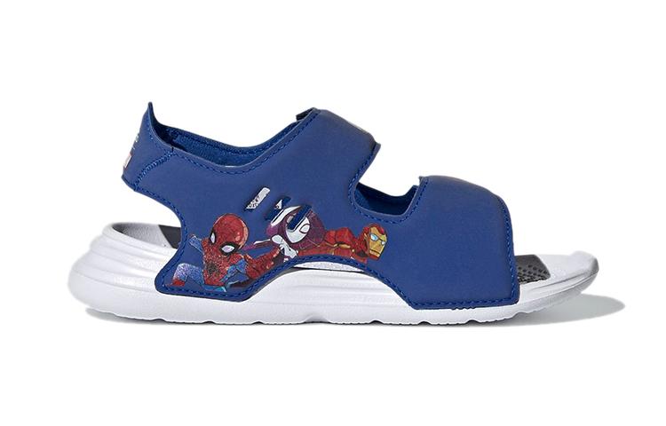 Adidas Adventures Swim Sandals Synthetic Leather Slip Resistant Children's Sandals Blue Children Aged 3 7 Years Old FY8938