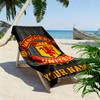 Custom Name Manchester Print Beach Towel, Large Soft Quick Dry Towel for Beach Camping Swimming