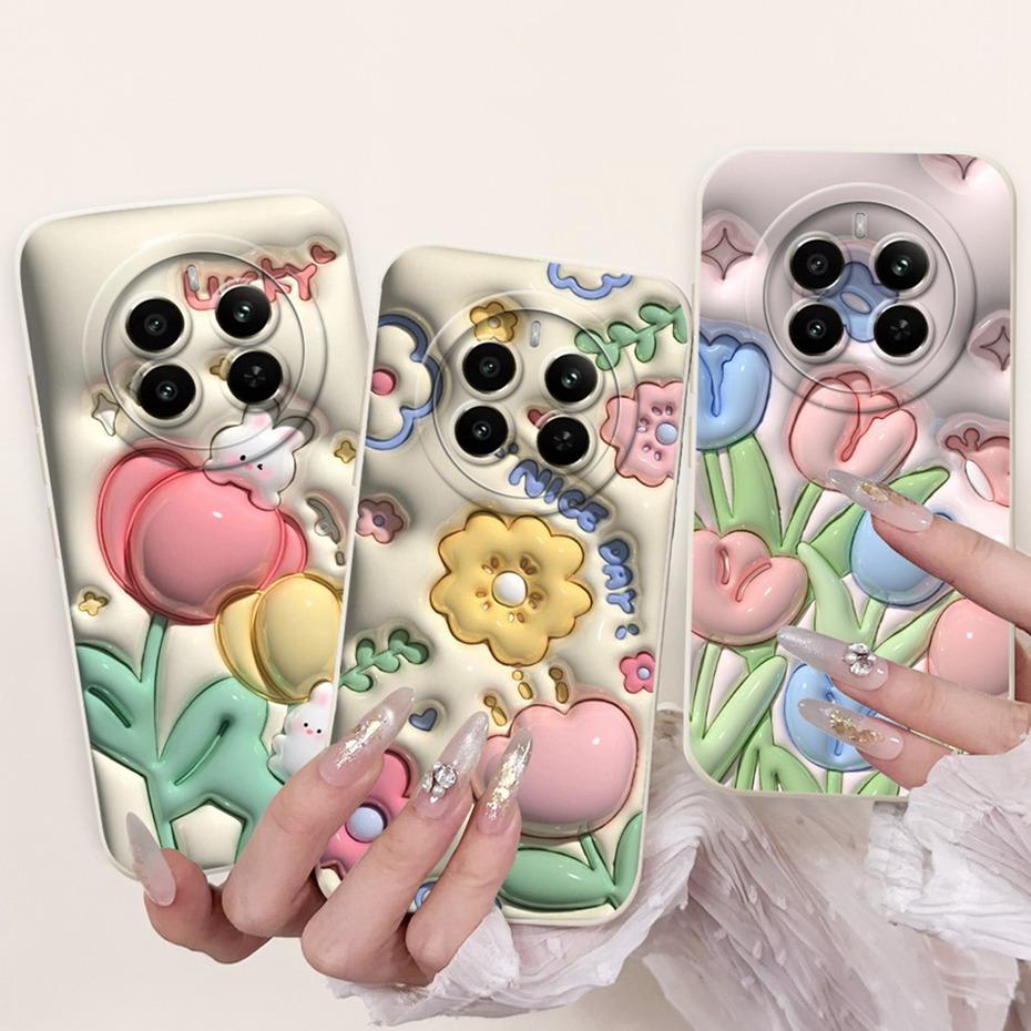 Modisches Neues Design Für Realme 12+ 12X 12 5G Kamera Schutz Handyhülle Für Realme 12X 12 Plus 5G Weiche Silikon Gelee Hüllen