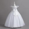 Girls' Sleeveless Sequin Flower Girl & Party Dress - Floor-Length Princess Gown