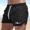 Sommer Herren Strand Elastischer Bund Kordelzug Lässige Shorts Bademode