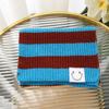 Autumn/Winter New Knitted Scarf Women's Korean Version Sweet Student Stripe Color Blocked Woolen Neck