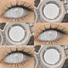 COD EYESHARE RAVEN BLACK Cosplay Contact Lenses Blood-red Halloween Eye Makeup Lens White/Black Crazy Cosplay Softlens