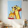 Calvin and Hobbes-inspired Pattern Home Decor Tapestry, Wall Hanging, Decorative RV Wall Cloth.XGT0914378
