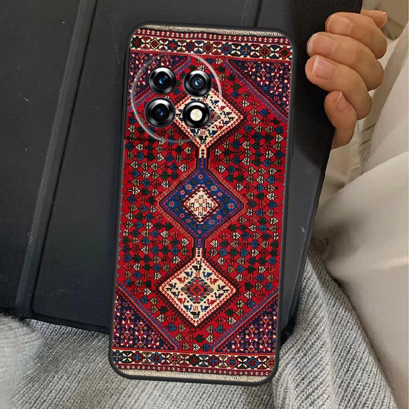Persian Carpet Floral Pattern Case For OnePlus 15 13 12 11 13R 13T 10T 10R 12R OnePlus Nord 5 CE 2 3 4 Lite N20 N30 Cover