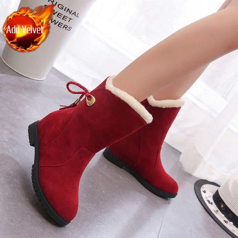 Fashion Winter Round Toe Ladies Shoes Plush Warm Women's Snow Boots Sale Fashion 2025 Novelty in Hot Footwear Chic and Elegant Booties