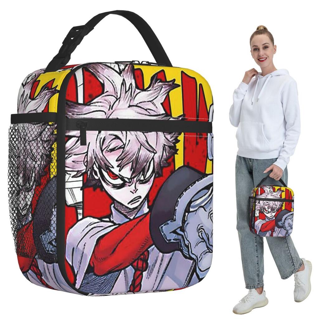 Otaku Autumn Gachiakuta Insulated Lunch Bag for Kids School Cooler Thermal Food Box Tote Portable Lunch Boxes Container