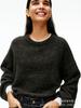 American Lazy Soft Waxy Gray Pullover Sweater Women's Autumn and Winter Loose Thickened Sheep Wool Crew Neck Knitted Sweater