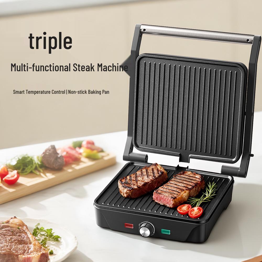 Cross-Border Multi-Functional Breakfast and Panini Grill Machine