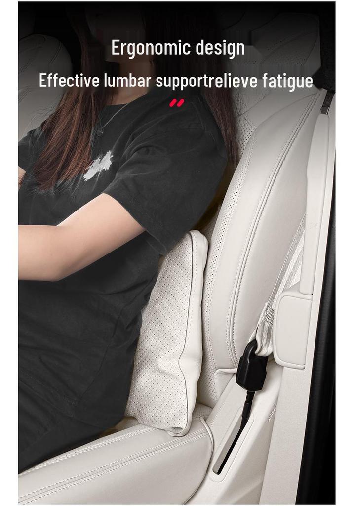 L90 Zero Gravity Car Seat Leg Rest & Lumbar Support Pillow