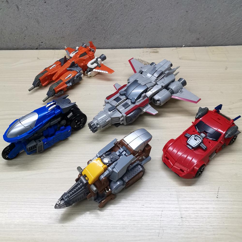 Computron 5IN1 Combiners Transformation Toys Scatters Nosecone Strafe Afterburner Action Figure Deformed Robot Anime Model