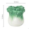 Ceramic Pen Holder Cabbage Sculpture Home Organizer Statue Pens Pot Decor Pencil Storage