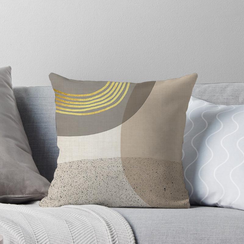 Decorative Home Pillow Case Cushion Covers 45*45 Nordic 40*40 40X40Cm 50X50Cm Irregular Color Block Living Room Boho Geometric