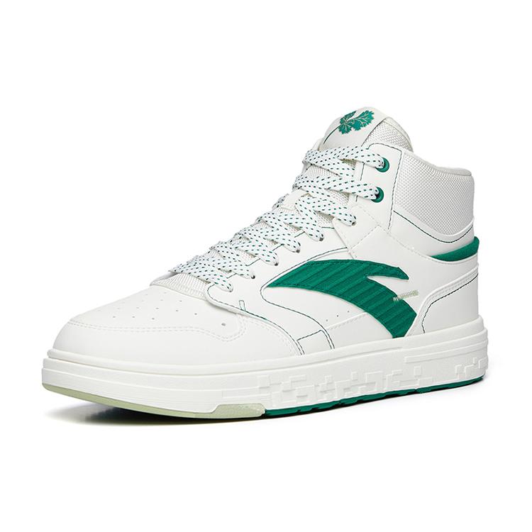 Anta Streetwear Collection Textile, Synthetic Leather Slip Resistant Cushioning Abrasion Resistant High top 112238065S-1