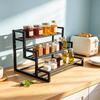 Three-Tier Kitchen Coffee and Wine Rack Spice Organizer