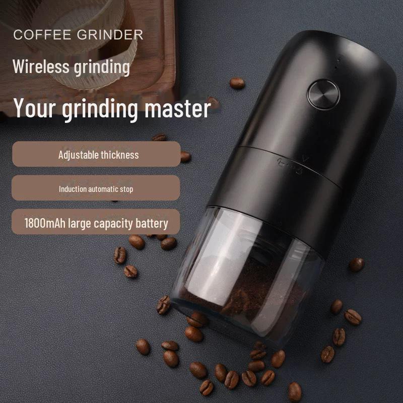 Tragbare, über USB wiederaufladbare elektrische Kaffeemühle für Camping