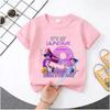 K Pop Demon Hunters T-shirt - Girls' Casual Top as Birthday Gift -Sports Shirt - Summer Short Sleeve-1-10 Numbered Cartoon Print