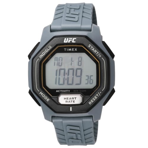 TIMEX UFC Spark Digital Quartz Watch, 50M Water Resistant, Acrylic, 46mm, TW2V83900, Men's, Gray
