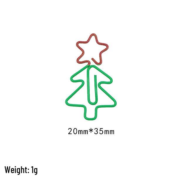 Two-Tone Irregular Metal Paper Clips for Office and Bookmarks