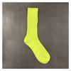 Trendige Marke Herren Unifarbene Doppelnadel-Dickgarnsocken Yu Wenle Gleicher Stil Leuchtendes Grün Baumwollsocken Sportsocken