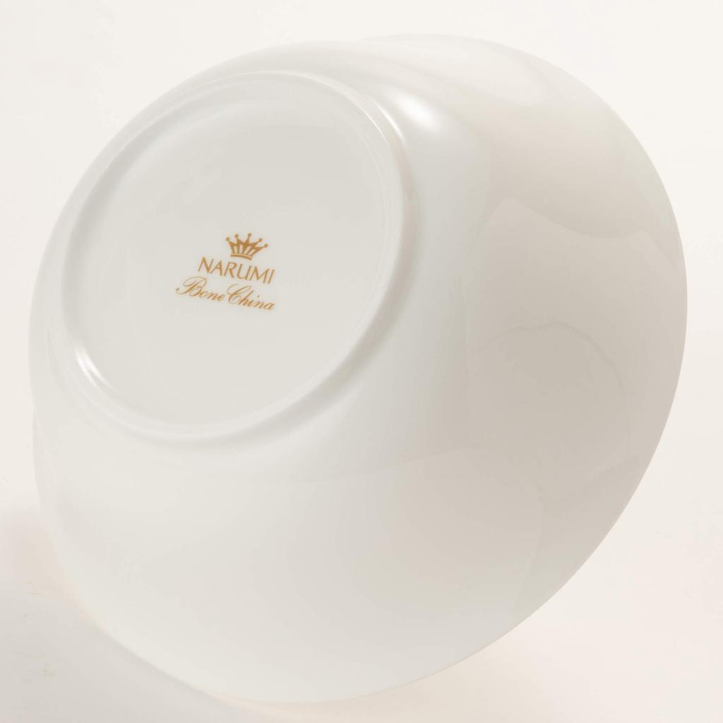 NARUMI Bowl, Plate, Chinese Cuisine Tableware, White, 21cm, Noodle Bowl, Microwave Safe, Made in Japan, 9000-3248