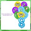 Rick And Morty Fans Child Birthday Party Decoration Anime Character Cake Topper Balloon Set Baby Shower Banner Adults Kids Gift