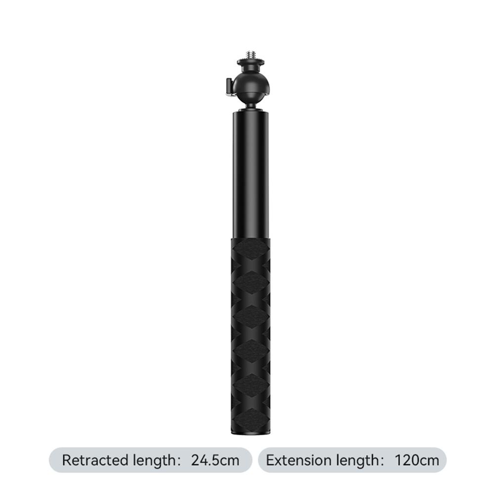 360° Rotatable Selfie Stick Portable Extendable Invisible Pole Compatible For DJI ACTION 3/4/pocket3 Action Camera