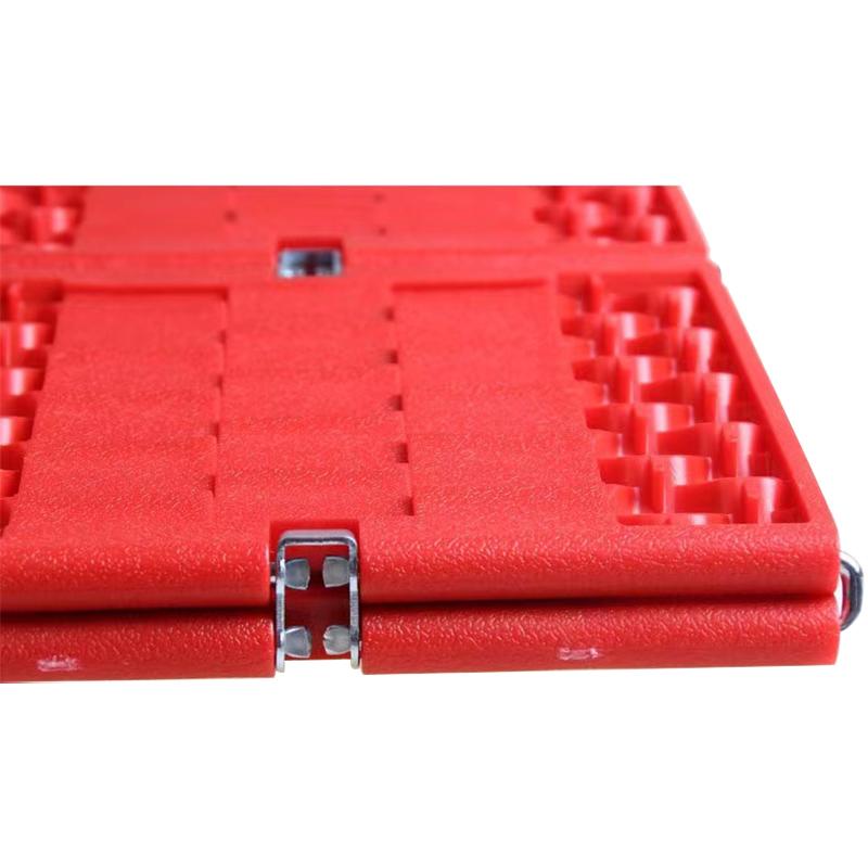 2PCS Portable Foldable Car Escape Mat Non-Slip Pad Fit All-Weather Auto Traction Mat Tire Grip Aid Ideal for Snow Ice Mud