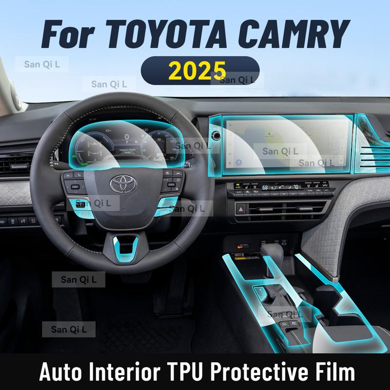 For TOYOTA CAMRY 2025 Car Center Console Media Dashboard Navigation TPU Anti-scratch Protector Interior Film