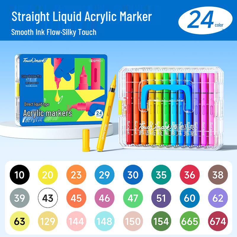 Direct-Liquid 84-Color Washable Non-Bleed Watercolor Pens & 48-Color Markers for Kids