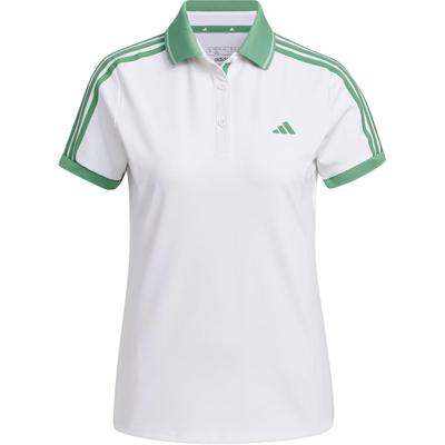 Heat.Rdy Short Sleeve Golf Striped Polo Shirt Women Tops White IS4733