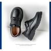 Vintage Classic Boys Leather Shoes Soft Sole Children's British Style Boys Show with Suit Black Shoes