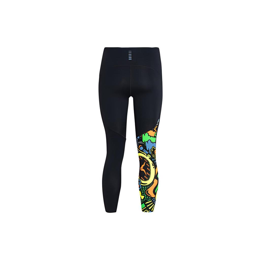 Under Armour Keep Weird Color Block Printed Running Fitness Leggings Women Leggings Black 1367342-001