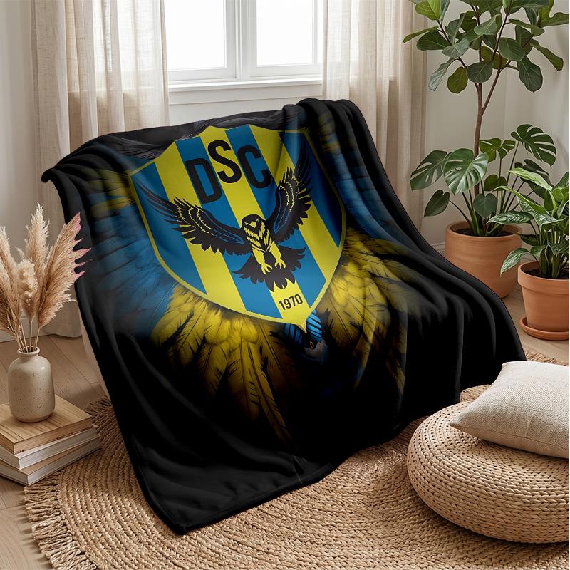 Duhok Sport Club Theme Blanket Soft Flannel Blanket Plush Throw Blanket Cozy Sofa Bed Blanket for Home Decor