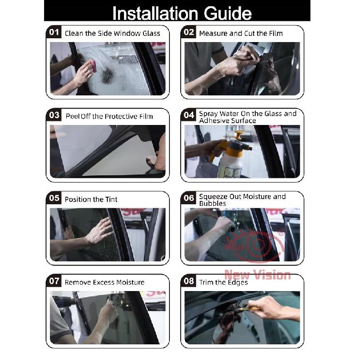 1mX3m VLT89% Sunset Red Chameleon Window Tint Film Car Front Windshield Window Film Auto Glass Sticker UV Proof Solar Protection