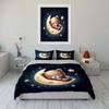 Sweet Bear Moon Decor Set Multiple sizes kid's and adults' bedroom Exquisite 3PC bedding set gift