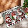 Christmas Carpet Decoration Cartoon Dwarf Door Mat Snowman Gingerbread Entrance Welcome Mat Indoor Outdoor Absorbent Xmas Mat