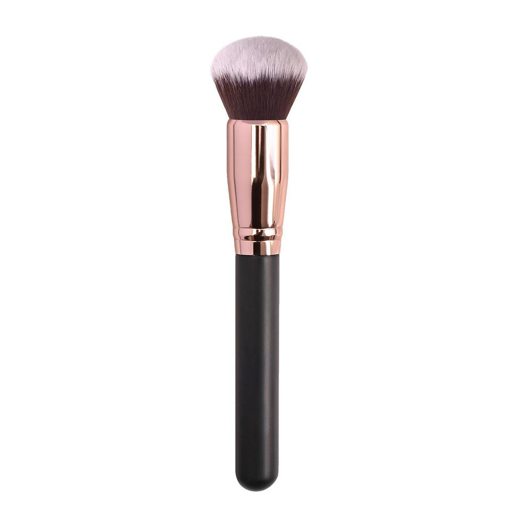 Portable Angled Contour Brush with Wooden Handle & Fiber Bristles