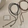 Boho Multi-layered Necklace Adjustable Hollow Coin Heart Charm Choker 1/2Pcs for Women Daily Party Wear