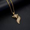 New Fashion Light Luxury Zircon Fox Pendant Versatile Temperament Necklace