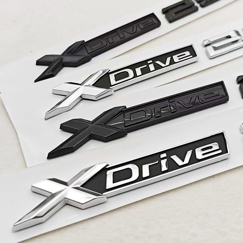 3D ABS Auto Styling Logo XDrive 25i 25d Plakette Heckklappen Emblem Seiten Tür Aufkleber Für BMW X2 X3 XDrive Auto Zubehör