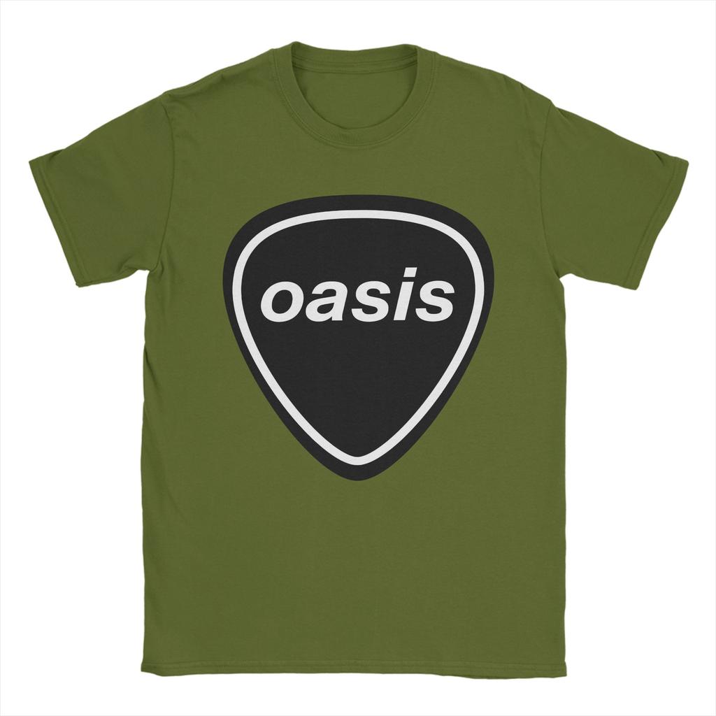 Men Women O-Oasis Rock Music Logo T Shirts  Pure Cotton Clothes Leisure Short Sleeve Crew Neck Tees Gift T-Shirt