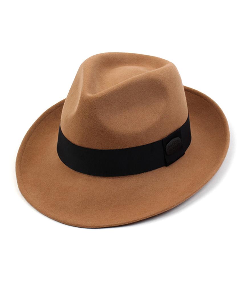 Yunibeosyeolkemiseuteuli Bu Beige Wool Fedora Big Size Big Size Fedora