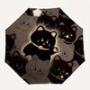 1pc Lucky Cats Pattern Umbrella with Plastic Handle,Suitable for All Seasons Home Travel Outdoor UmbrellaM1265